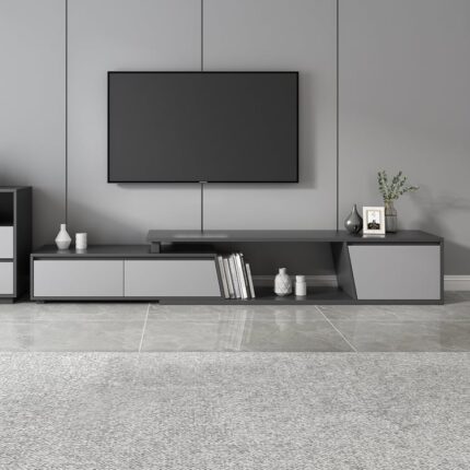 Fero uzadıla bilən minimalist televizor boz lövhə, 280 sm