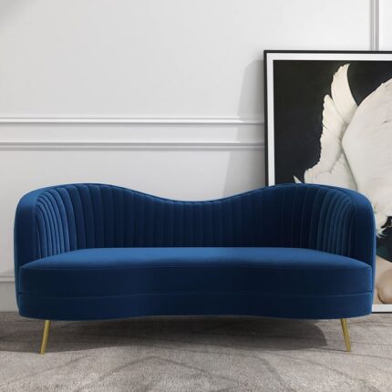 Lüks əyri formali Flora divan modeli
