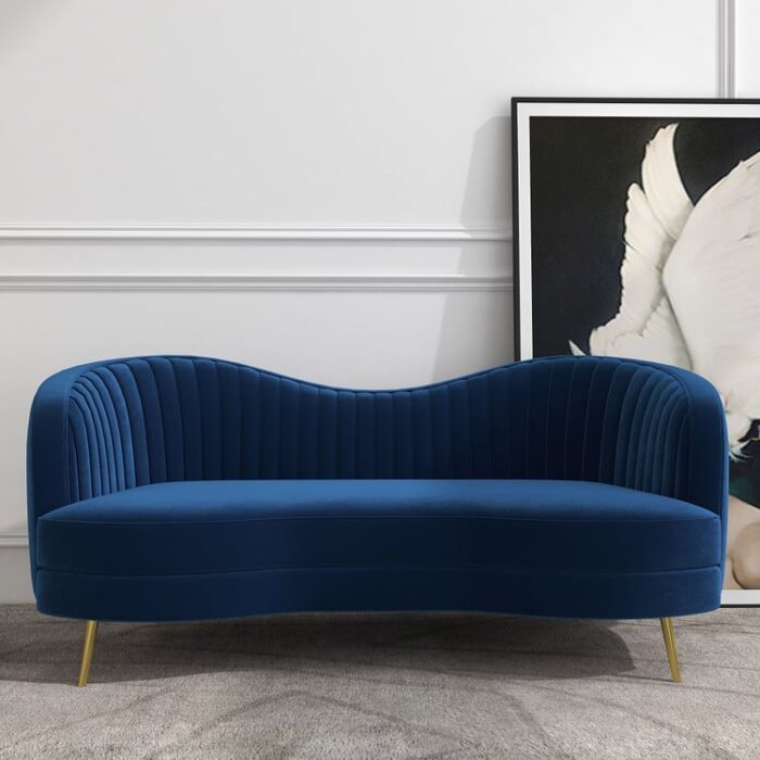 Lüks əyri formali Flora divan modeli