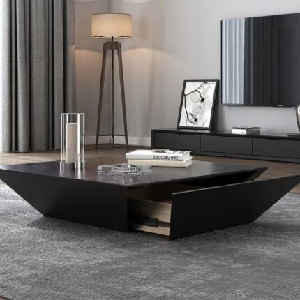 Müasir kvadrat mdf şpon Jurnal masa